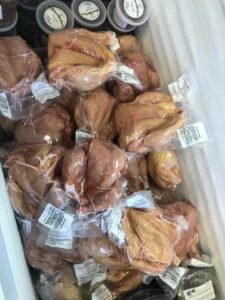 Local GMO-free chicken meat