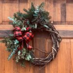 local Christmas wreath, holiday wreath, local greens